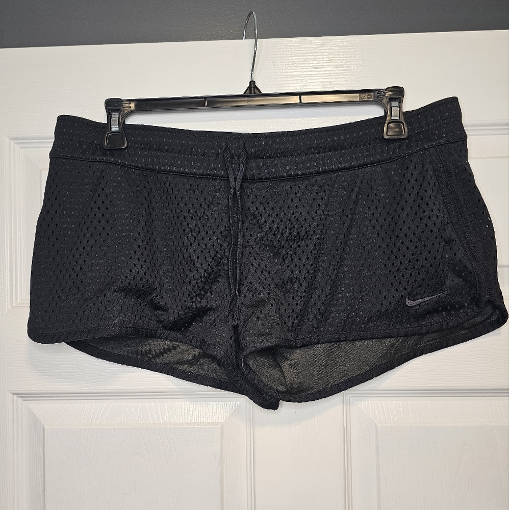 Nike black mesh shorts size XL